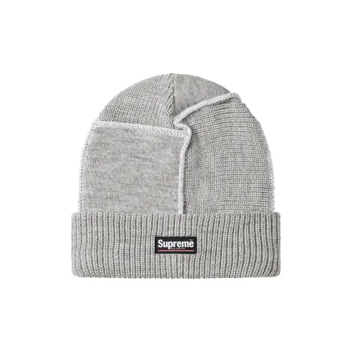 Supreme Акриловые Шапки-бини Унисекс Черный Серый Армейский Зеленый Красный Розовый Павлиний Зеленый