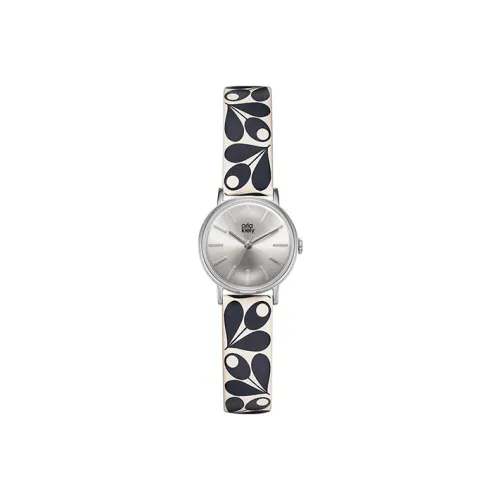 ORLA KIELY Women's Watch Кварцевый механизм Естественная кожа Ремешок 24 мм Белый циферблат Ok2043