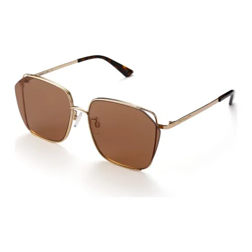 McQ Alexander McQueen Солнцезащитные очки Темно-кофейные Женские