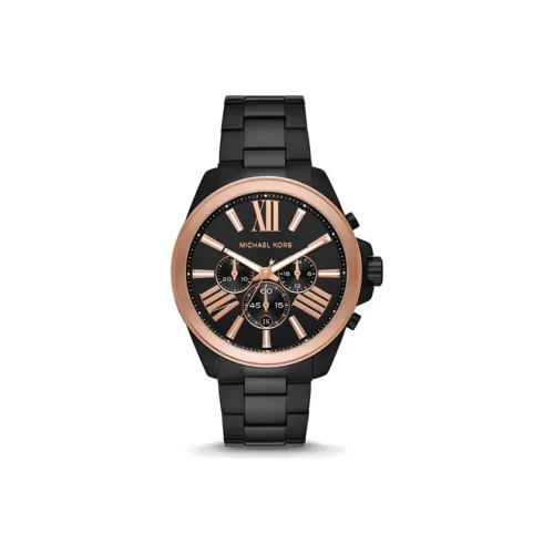 MICHAEL KORS Кварцевый механизм Мужские часы WREN 44mm*10mm Черные