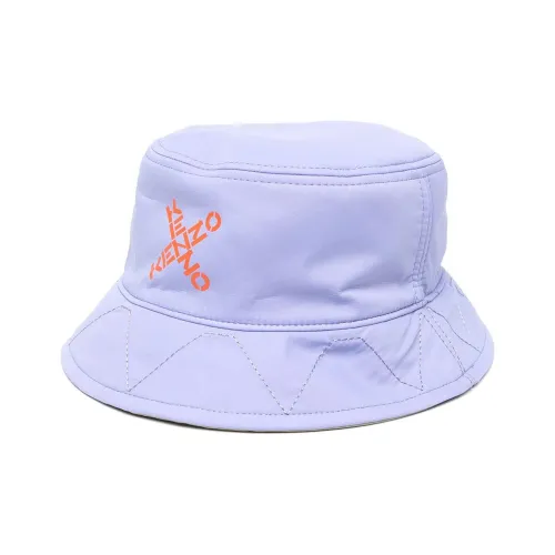 KENZO Нейлоновая шляпа-ведро, фиолетовая, унисекс