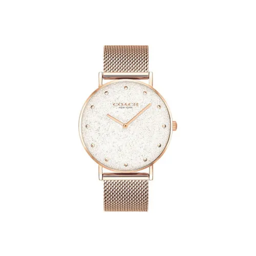 COACH Perry Women's Watch Кварцевый механизм ремешок из нержавеющей стали белый циферблат