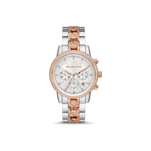 Michael Kors Кварцевый Movement Женские Часы RITZ 41 мм Серебряные