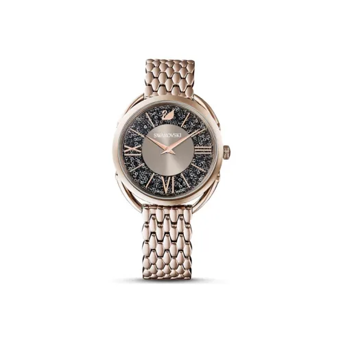 Swarovski Crystalline Glam Collection Женские часы Кварцевый механизм Стальной ремешок Черный циферблат 5452462