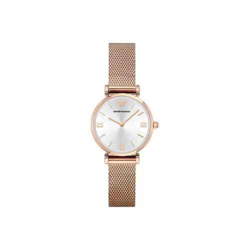 EMPORIO ARMANI Women's Watch Кварцевый механизм ремешок из нержавеющей стали белый циферблат