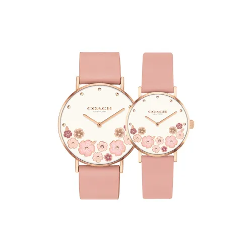 COACH Perry Women's Watch Кварцевый механизм ремень из натуральной кожи белый циферблат
