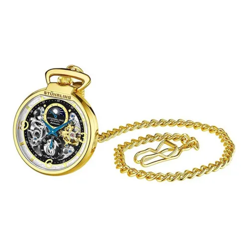STUHRLING Автоматические механические карманные часы унисекс 48 мм * мм * мм золото