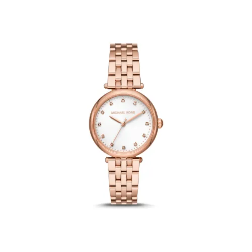 MICHAEL KORS DIAMOND DA Коллекция Наручные часы Кварцевый механизм Нержавеющая сталь Ремешок 34 мм Белый циферблат