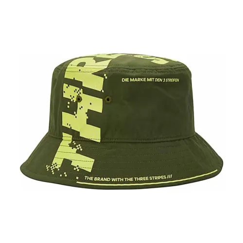 Adidas Cotton Bucket Hats Sour Зеленый Желтый Унисекс
