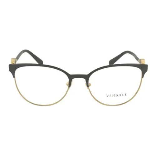 VERSACE Металл Круглые Оправы для очков Унисекс Золото