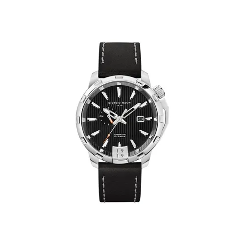 GIORGIOFEDON1919 Серия Audiophile Часы Автоматический Механический Механизм Естественная Кожа Ремешок 45 мм