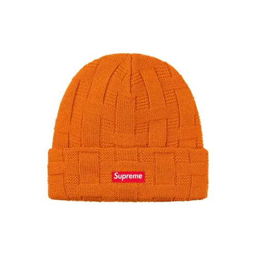 Supreme Акриловые Шапки-бини Унисекс Оранжевый