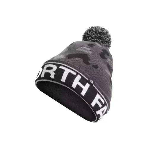 The North Face Акриловая Шапка-бини Черно-серый Цвет Унисекс