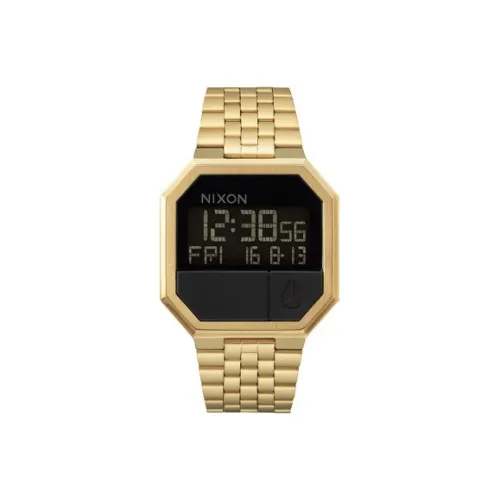 NIXON Электронный Движение Унисекс RE Run Часы 38,5 мм Черный