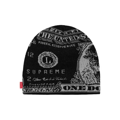 Supreme Акриловые Шапки-бини Унисекс Белый Красный Черный Коричневый