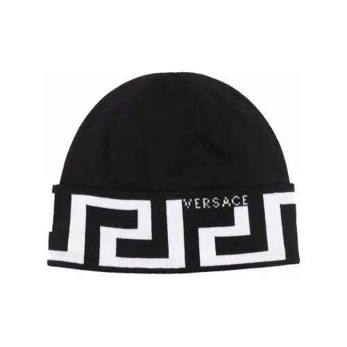 VERSACE Шерсть Бини Черный Мужской