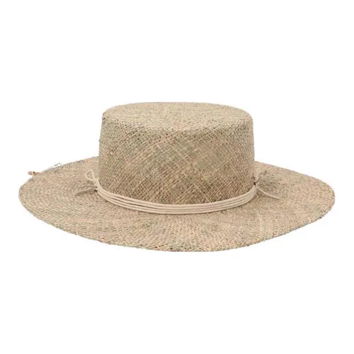 RUSLAN BAGINSKIY Плетеная соломенная шляпа из соломы светлый умбра женская