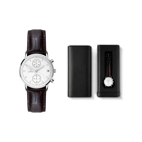 CARLHEIM Jylland Collection Женские часы Кварцевый механизм Естественная кожа Ремешок 34 мм Белый циферблат Часы DMSB058