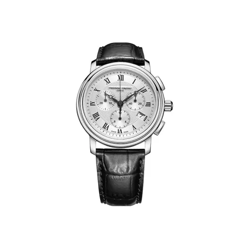 Frederique Constant Кварцевый механизм Мужские часы 40mm*10,2mm Серебряный