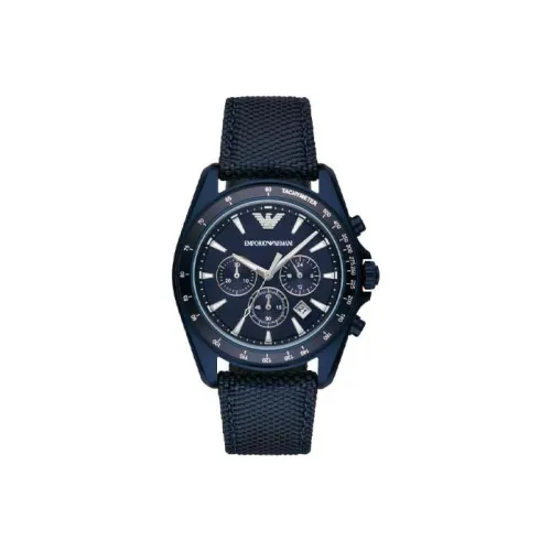 EMPORIO ARMANI Кварцевый механизм Мужские часы 45 мм Синий