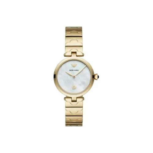 EMPORIO ARMANI Кварцевый механизм Женские часы 32 мм Жемчужная раковина Цвет