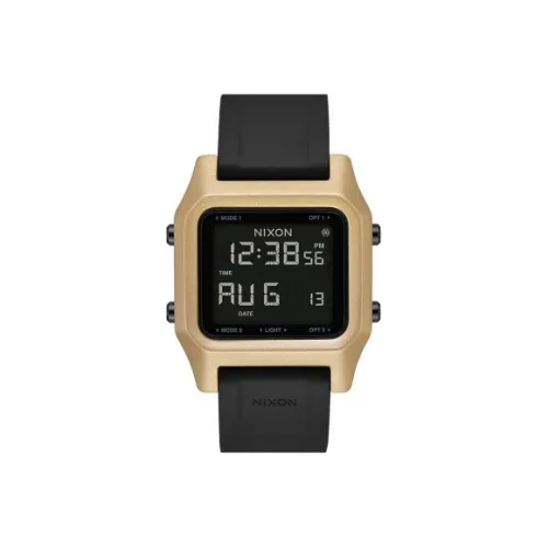 NIXON Staple Collection Часы Электронный механизм Резиновый ремешок 22 мм Черный циферблат Унисекс