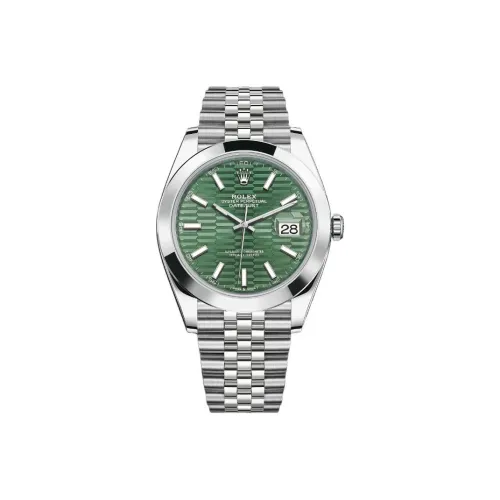 ROLEX Log Series Автоматический Механический Часы Мужские Циферблат 41 мм Зеленый Острустил Корпус Острустил Ремешок