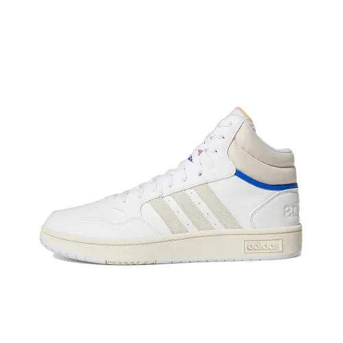 ADIDAS NEO Hoops 3,0 MID Slip-on Устойчивый к истиранию MID Топ Скейтбординг Мужской Белый Серый