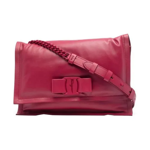 FERRAGAMO Коровья кожа Сумка через плечо Женская Красная