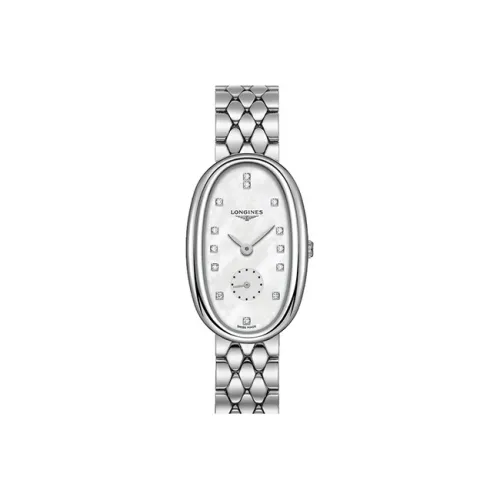 Longines Quartz Механизм Женские Часы Round Dance Collection 24,9mm*38,6mm Белый