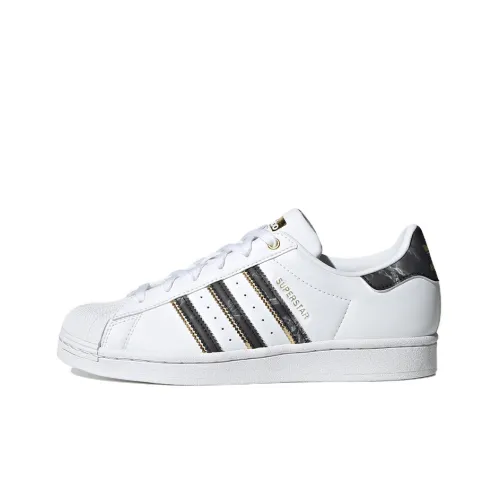 Adidas Originals SUPERSTAR LOW Топ Скейтборд Кроссовки Женские Белые Черные