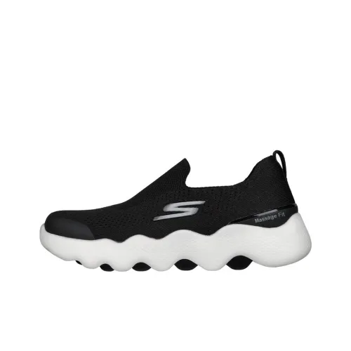 Skechers Go Walk Massage Fit Низкий Топ Повседневная Обувь Женская Черная