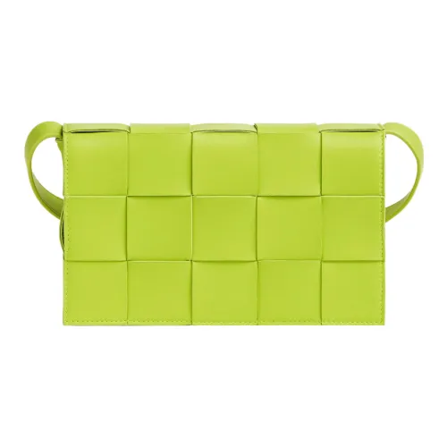 Bottega Veneta Cassette Овечья шкура Сумка тофу Сумка через плечо Средний Женские Травяной зеленый