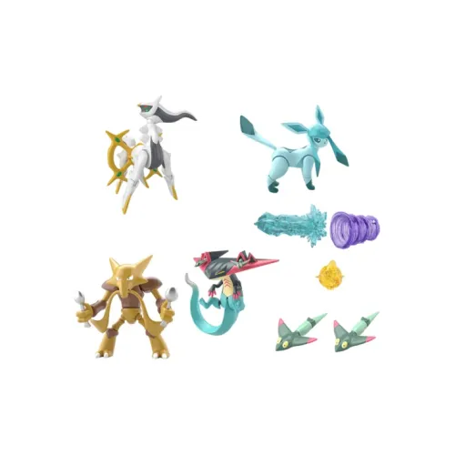 BANDAI Pokémon Character Elf SHODO Seventh Edition Arceus Ice Beam Hoothoot Dragapult Caramel Brown Free Version 100%