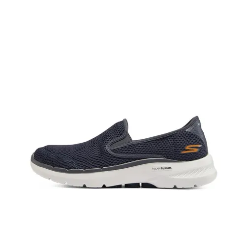 Skechers Go Walk 6 Low Топ Casual Мужской Темно-Серый