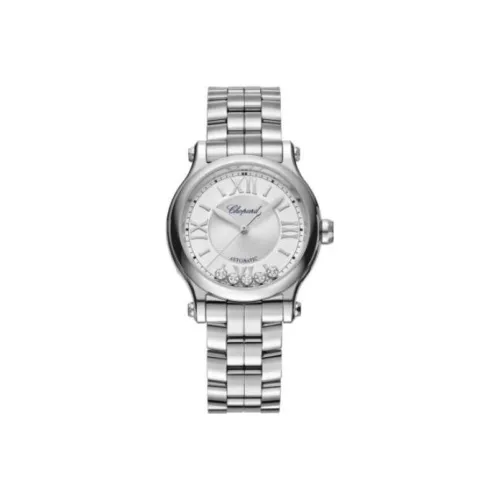 Chopard Автоматический Механический Movement Женские Часы из коллекции Happy Sport, 33 мм, серебряные