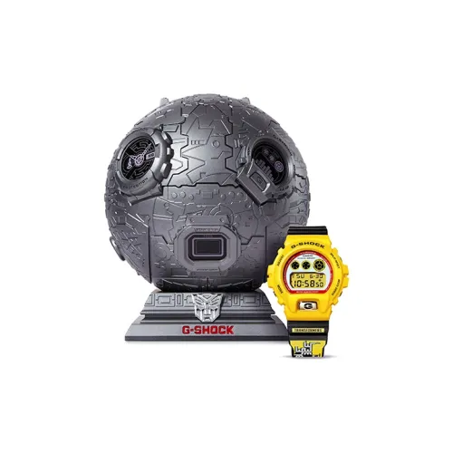 CASIO SQUAD Series SHOCK Transformers Collaboration Bumblebee Cybertan Watch Box Quartz Movement Strap Resin