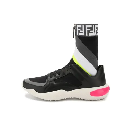 FENDI Высокий топ Повседневная обувь Мужская Черная