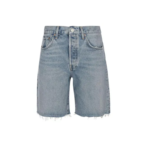 AGOLDE Blue Women's Denim Shorts AGOLDE Синий Женские Джинсовые Шорты