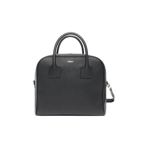 Burberry Cube Телячья кожа Квадратная сумка Сумка через плечо Сумка среднего размера Женская Черная