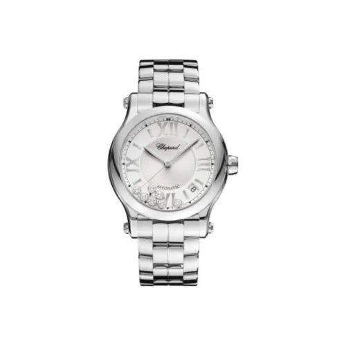 Chopard Автоматический Механический Movement Женские Часы из коллекции Happy Sport, 36 мм, серебряные