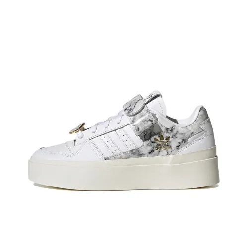 Adidas Originals FORUM Bonega Low Топ Кроссовки для скейтбординга Женские Белые Серые