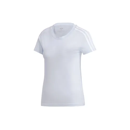 Adidas Комплект с короткими рукавами T-рубашка женский светло-синий