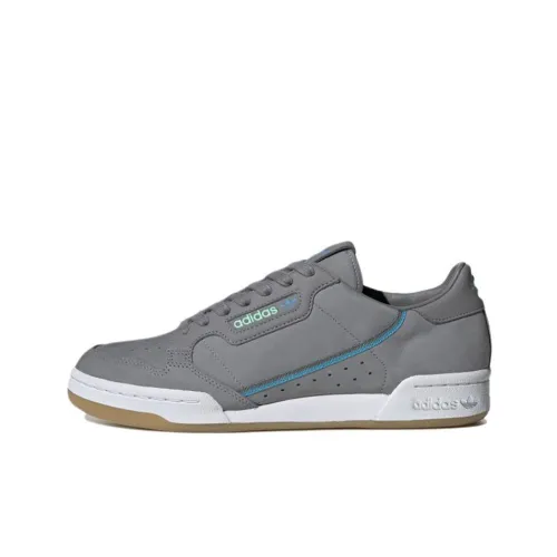 Adidas Originals Continental 80 Slip-Resistant Abrasion-Resistant Low-Top Skateboard Shoes Unisex Gray Adidas Originals Continental 80 Противоскользящие Устойчивые к истиранию Низкие Кеды для скейтбординга Унисекс Серый