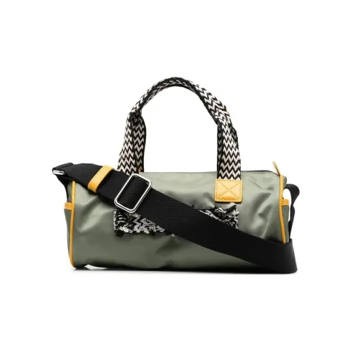 Lanvin Нейлоновая сумка через плечо из полиэстера маленькая мужская сумка цвет хаки темно-желтый