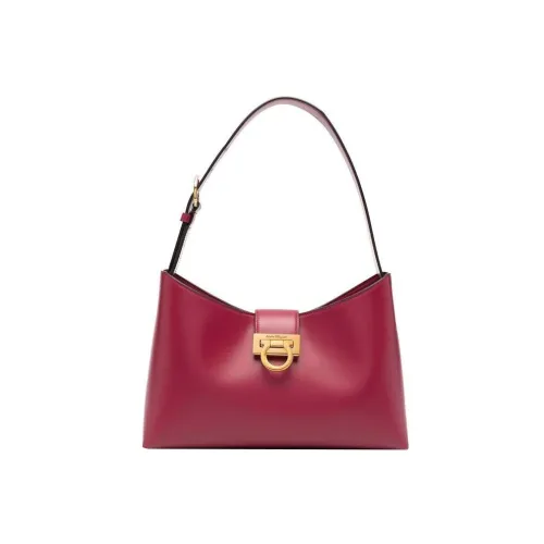 FERRAGAMO Trifolio Сумка через плечо из коровьей кожи сумка для женщин бордовый