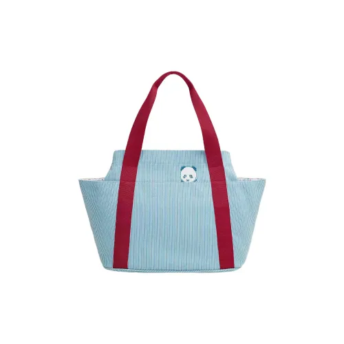 HERMES Bolide Passe passe Холщовая сумка переносная сумка через плечо женская синий панда