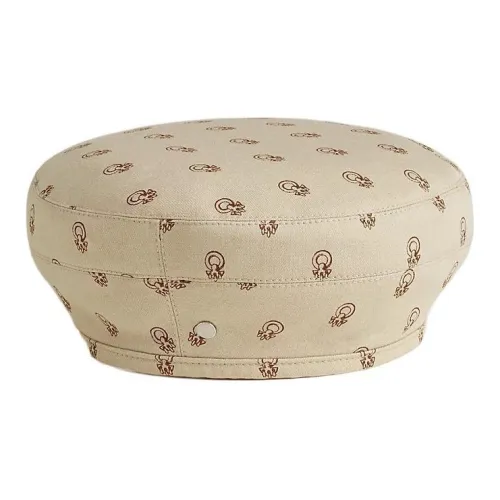 HERMES Honore Хлопок Береты Глина Бежевый Женские