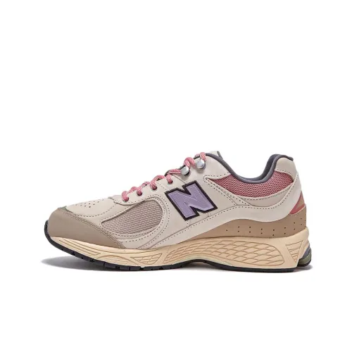 New Balance NB 2002R Low Топ Беговые кроссовки Мужской Хаки Фиолетовый Удобный Винтаж