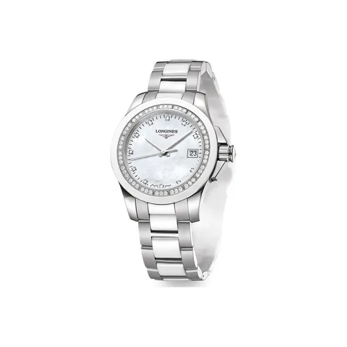 Longines Quartz Механизм Женские Часы Comcast Collection 35 мм Жемчужная Раковина Цвет